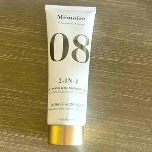 Memoire archives work from home two in one body wash and in shower lotion